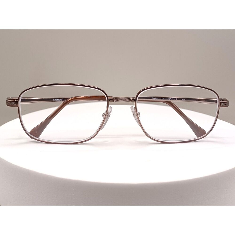 Sferoflex SF2086 Dark Copper 56-17-140 Men's Full Rim Square Eyeglasses Frames